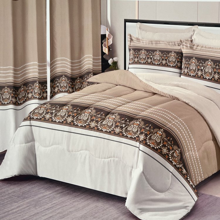 Low Moq Instock Bedding Sets With Matching Curtains Sheet