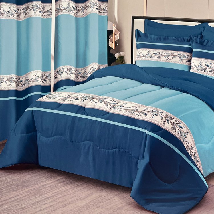 Low Moq Instock Bedding Sets With Matching Curtains Sheet