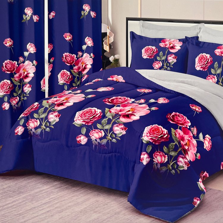 Low Moq Instock Bedding Sets With Matching Curtains Sheet