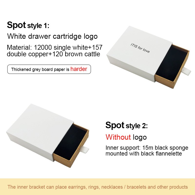 Custom Logo Printing Slide Out Match Cardboard Paper Gift Jewelry Packaging Drawer Gift Box