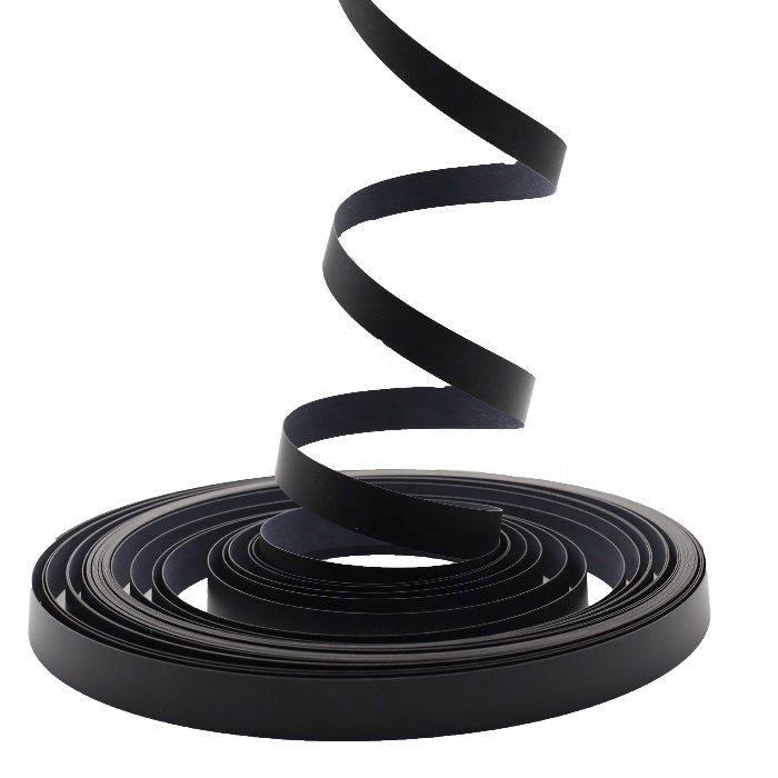Matt Solid Black Art Decoration Door PVC Edge Banding Tape Perfect Matching Wardrobe Cabinet