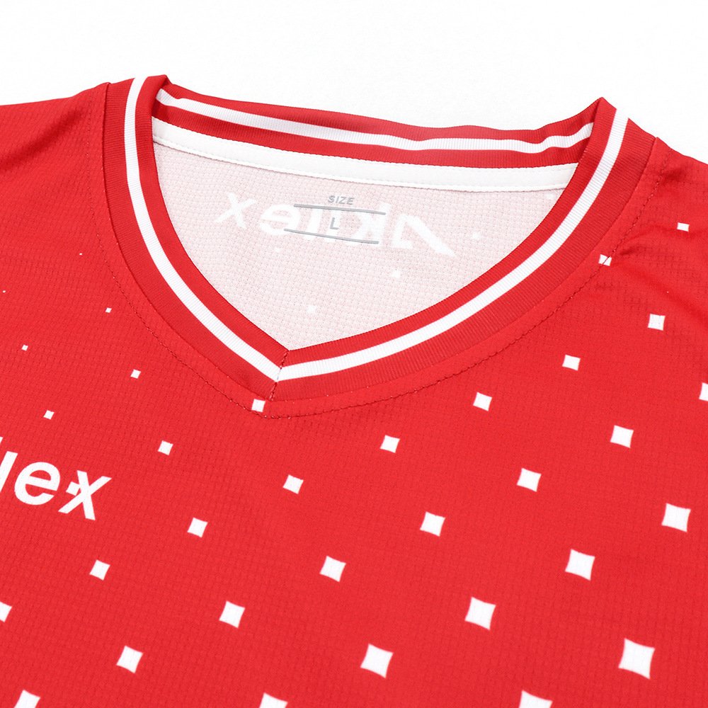 Full set heat transfer printing soccer jerseys customized into sports club match suit men's jerseys men's sets