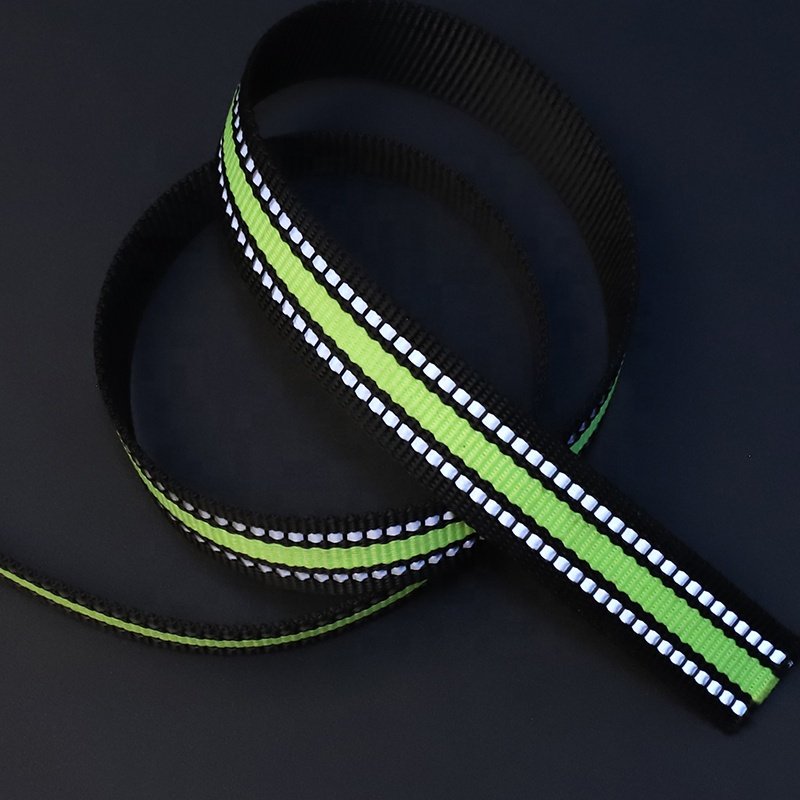 polyester outdoor webbing dog collar leash Reflective Pet Nylon Webbing Collar For Dog