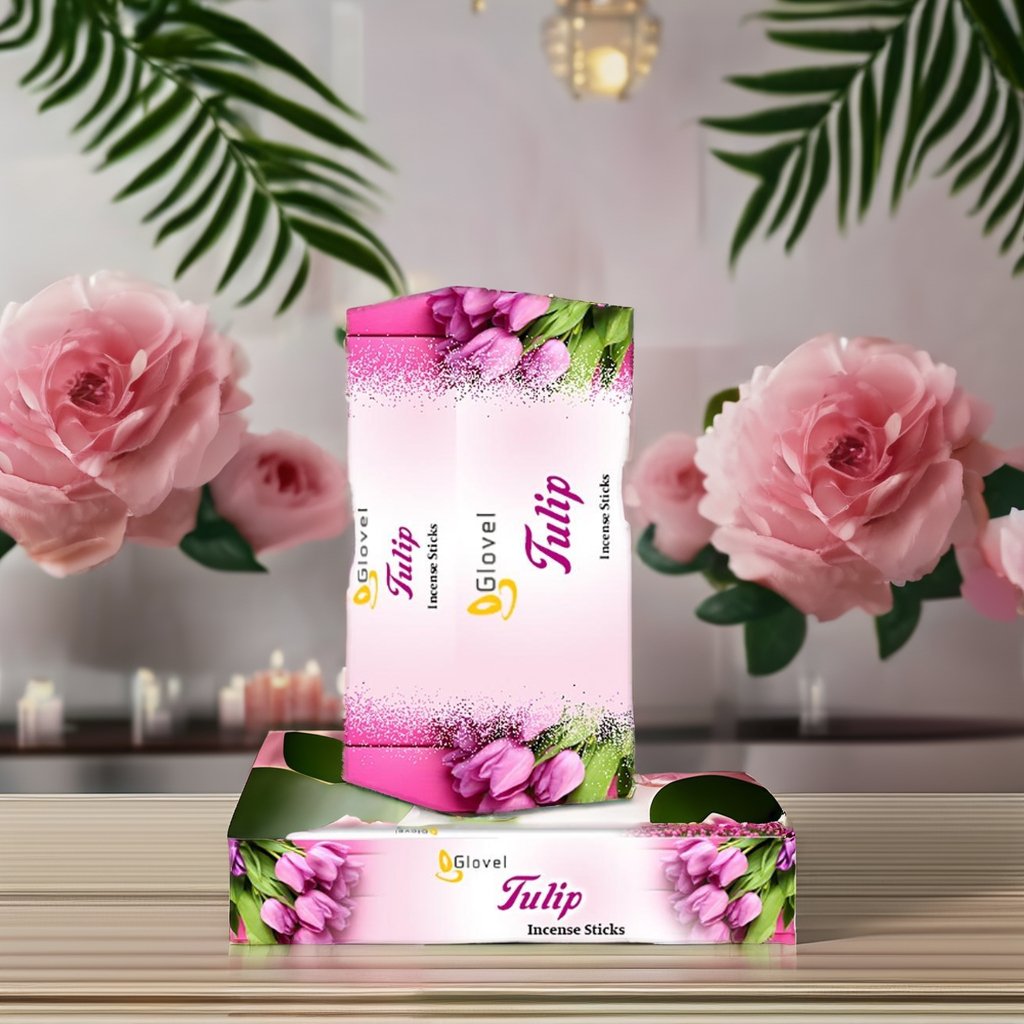 Best Quality 9 Inch Tulip Incense Sticks with Flat Box Packaging for Weddings and Home Decor Direct Export from India