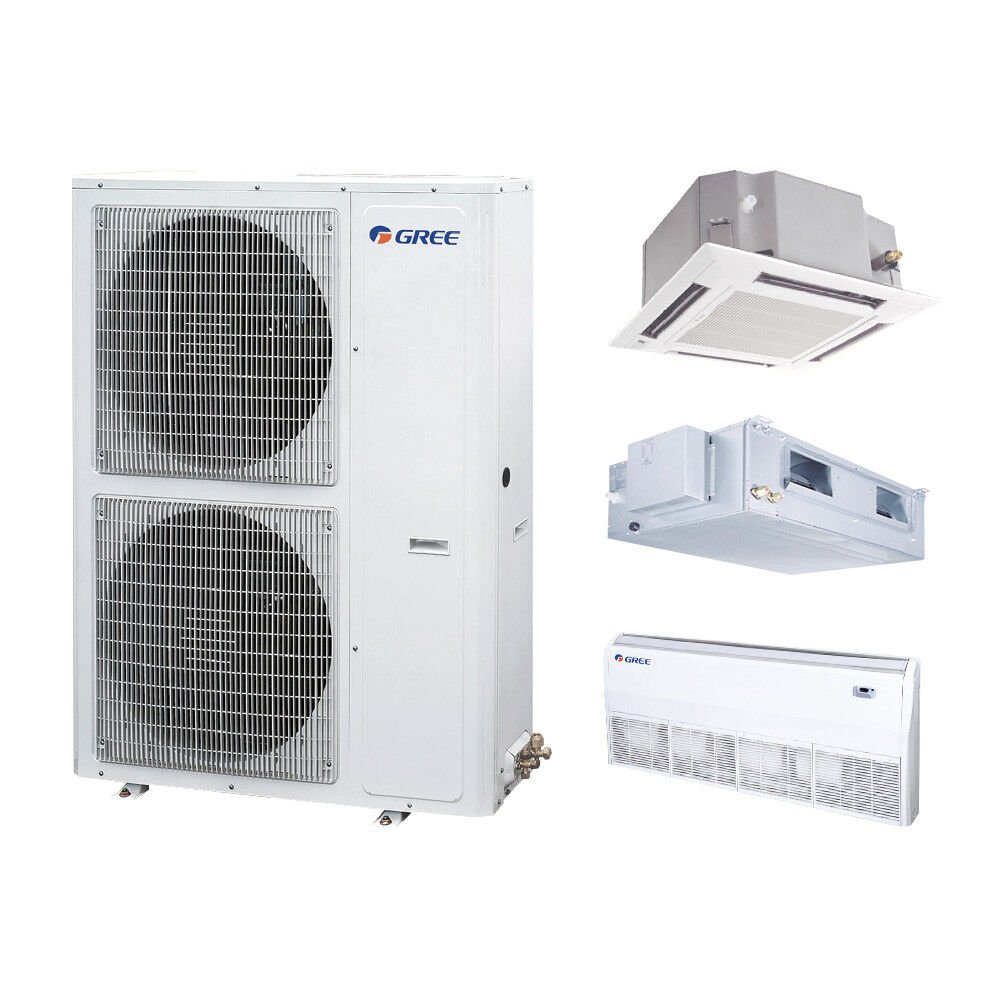 35000 Btu Multi Zone System Air Conditioners Heat Pump Ductless Inverter Multi Zone Gree U-match Multi Split Air Conditioner