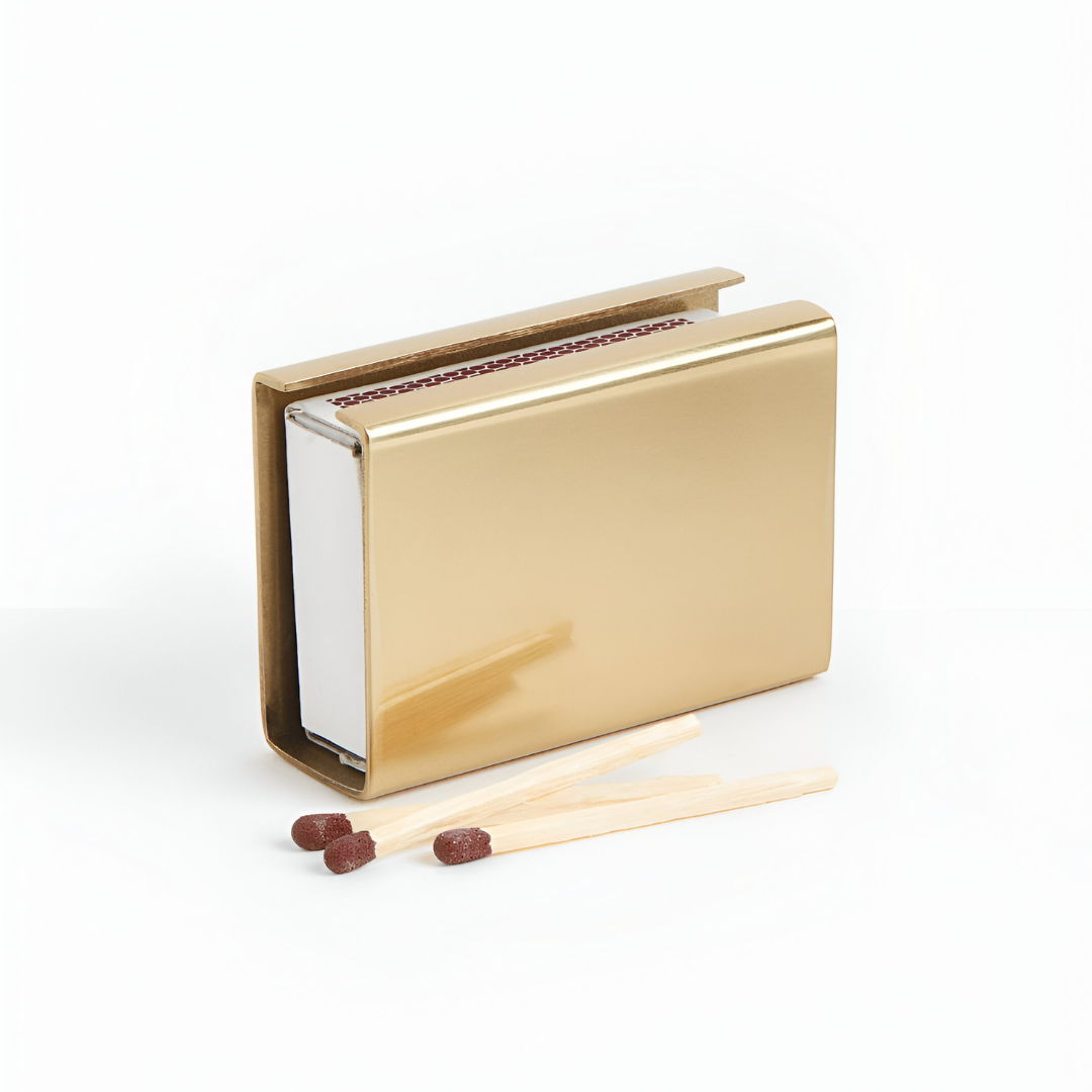 Order Now Customizable Gold Brass Matchbox Sleeve Premium Design Matchbox Holder Luxury look Wholesale Pricing Fast Delivery