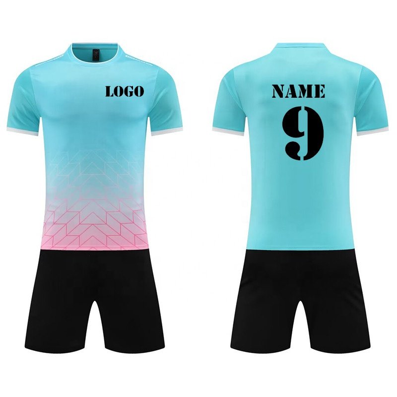 Custom football match training jerseys quick dry soccer jersey full team set men white soccer wear