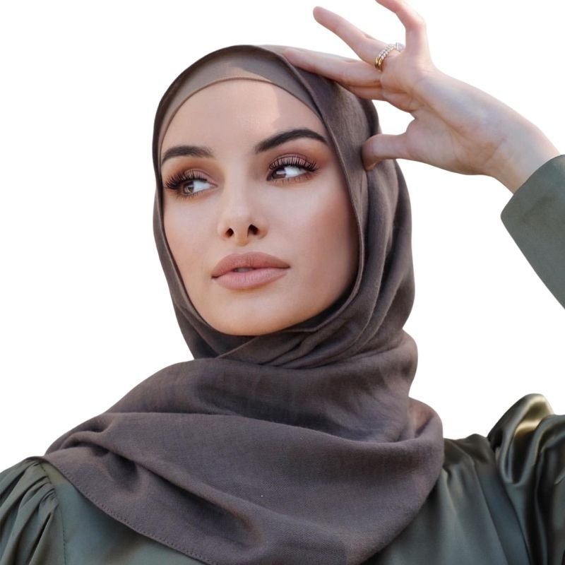 New Design Modal Hijab Set Matching color with 10cm cotton jersey undercap Premium Matching Bamboo Woven Modal Cotton Hijab Set