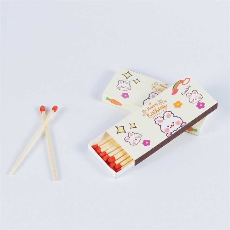 Matches Disposable Bulk matches wholesale Customizable matchbox 10cmLong stem colored head match