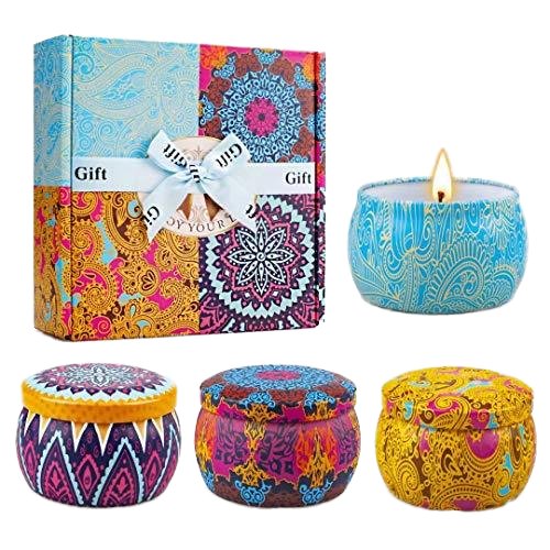 Hot Sales Wholesale Luxury Gift Metal Aroma Tins Jar Candle Natural Soy Wax Scented Candles with lid