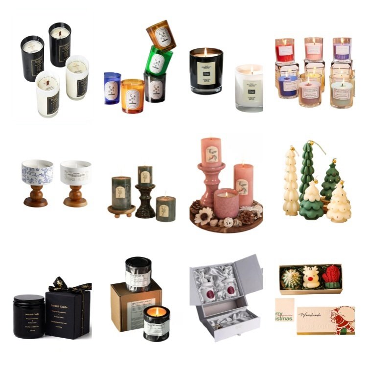 Hot Sales Wholesale Luxury Gift Metal Aroma Tins Jar Candle Natural Soy Wax Scented Candles with lid