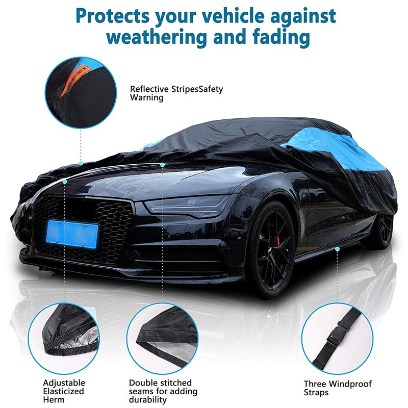 Best Selling Color Matching Car Clothing Waterproof Sun Protection CAR Cover Two Color Mosaic Car Cover Customized Acceptable