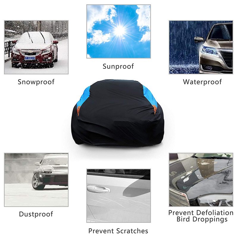 Best Selling Color Matching Car Clothing Waterproof Sun Protection CAR Cover Two Color Mosaic Car Cover Customized Acceptable