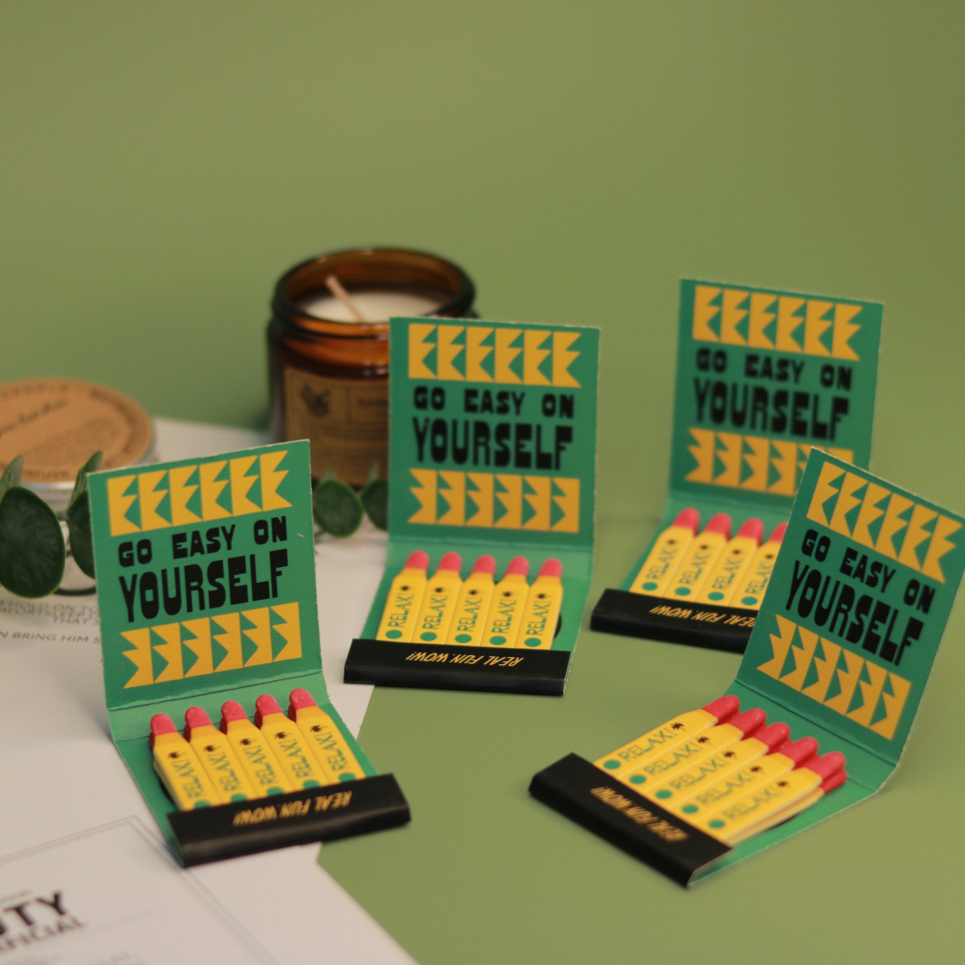 INS Style Advertising book style matches scented candle matches Personalize logo matchbook for hotel household use cigar matches