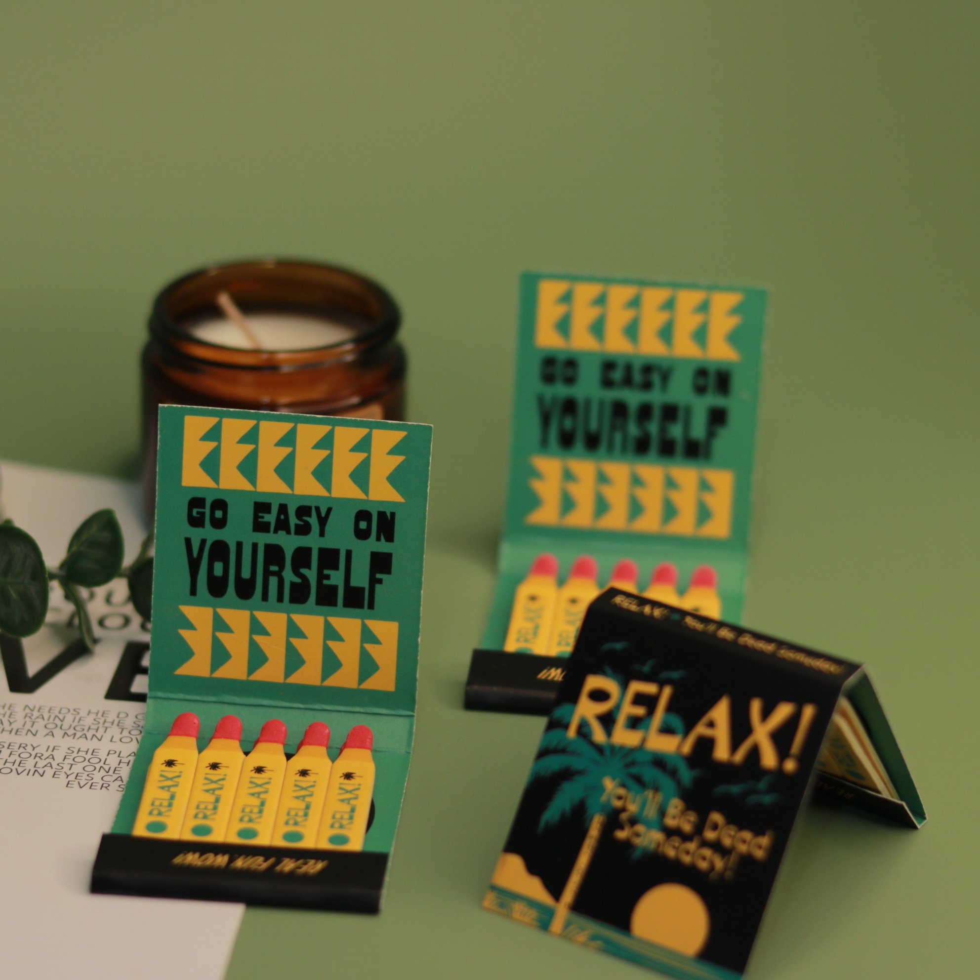INS Style Advertising book style matches scented candle matches Personalize logo matchbook for hotel household use cigar matches
