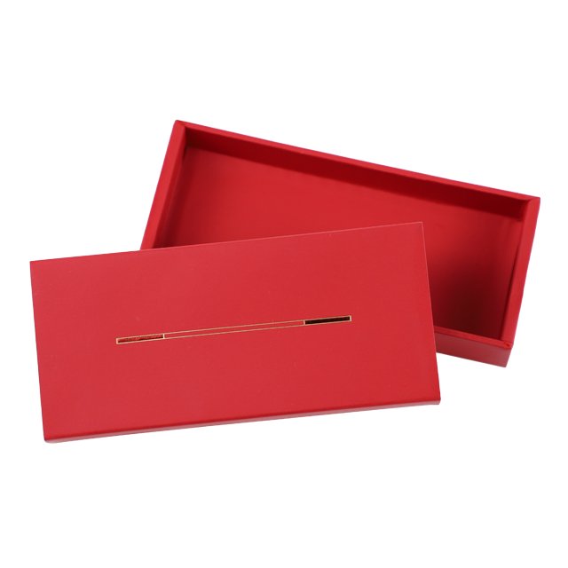 Custom Red Paper Box Match Style boxes As Promotion Gifts Paper Drawer Box With Golden Foil Logo