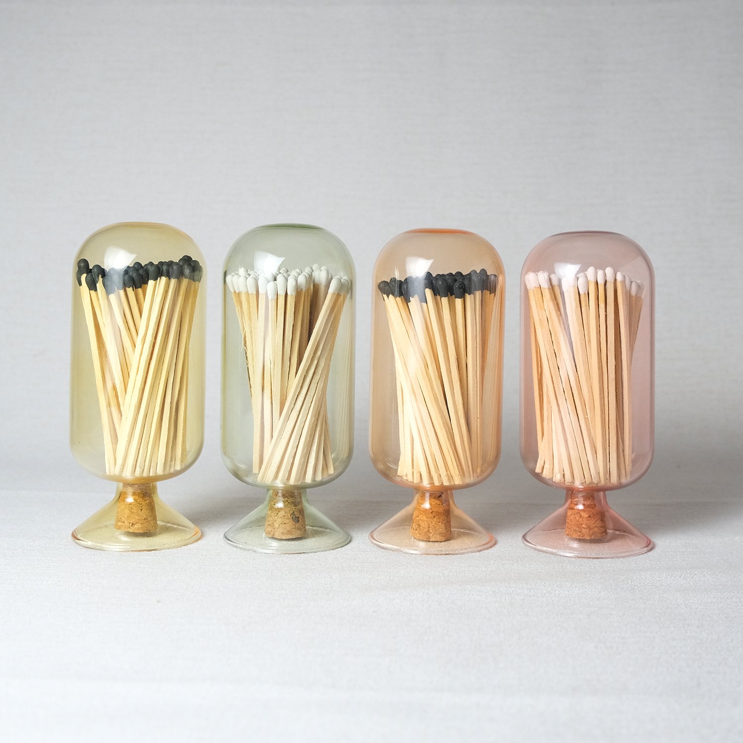 Wholesale Customized Match Decorative Custom Logo Long Wooden Stick Glass Bottle Of matches with logo