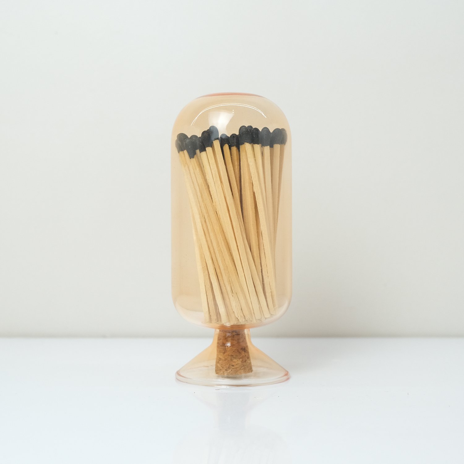 Wholesale Customized Match Decorative Custom Logo Long Wooden Stick Glass Bottle Of matches with logo
