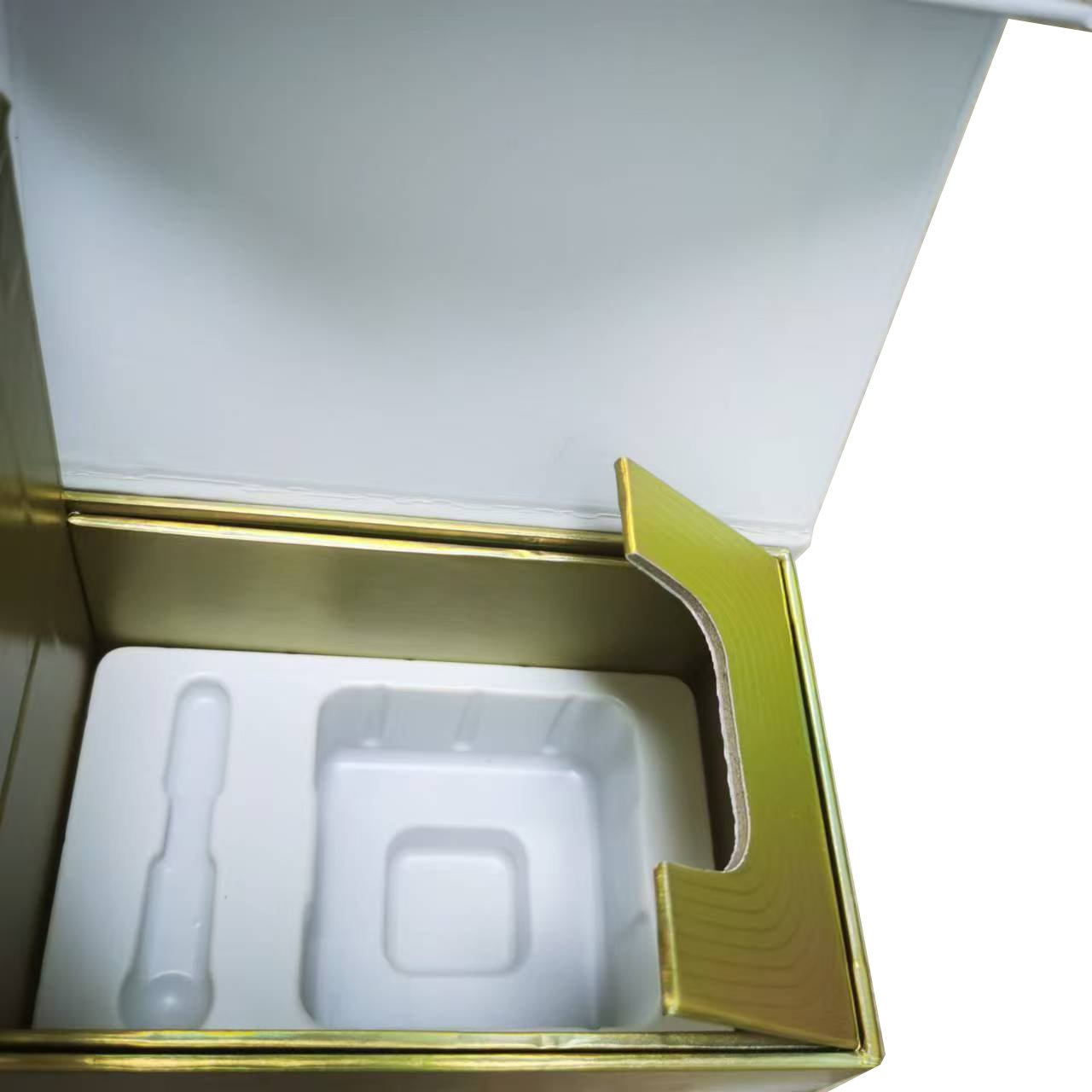 Factory Embossed Cardboard Box Packaging Flip Top Skin Care Cream Jar Packaging Box