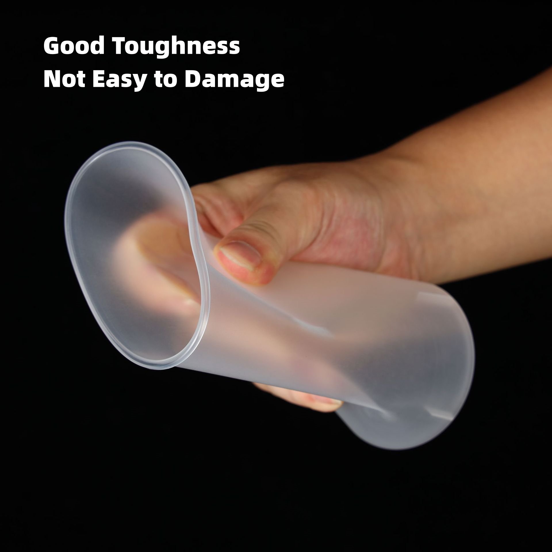 New Design 500/700ml custom logo print disposable pp injection flat boba bubble tea hard plastic cup with lid