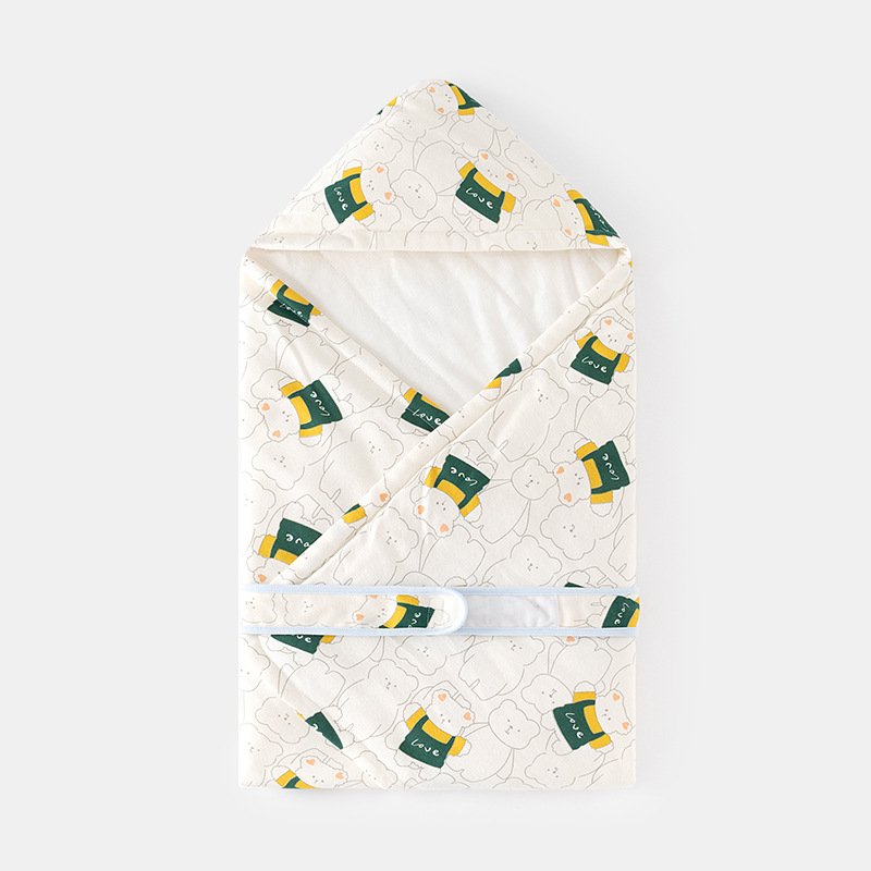 Hot Selling Super Soft Cotton Newborn Sleeping Bag Cartoon Printed Baby Swaddle Blanket Convenient Bedding Wrap Bag