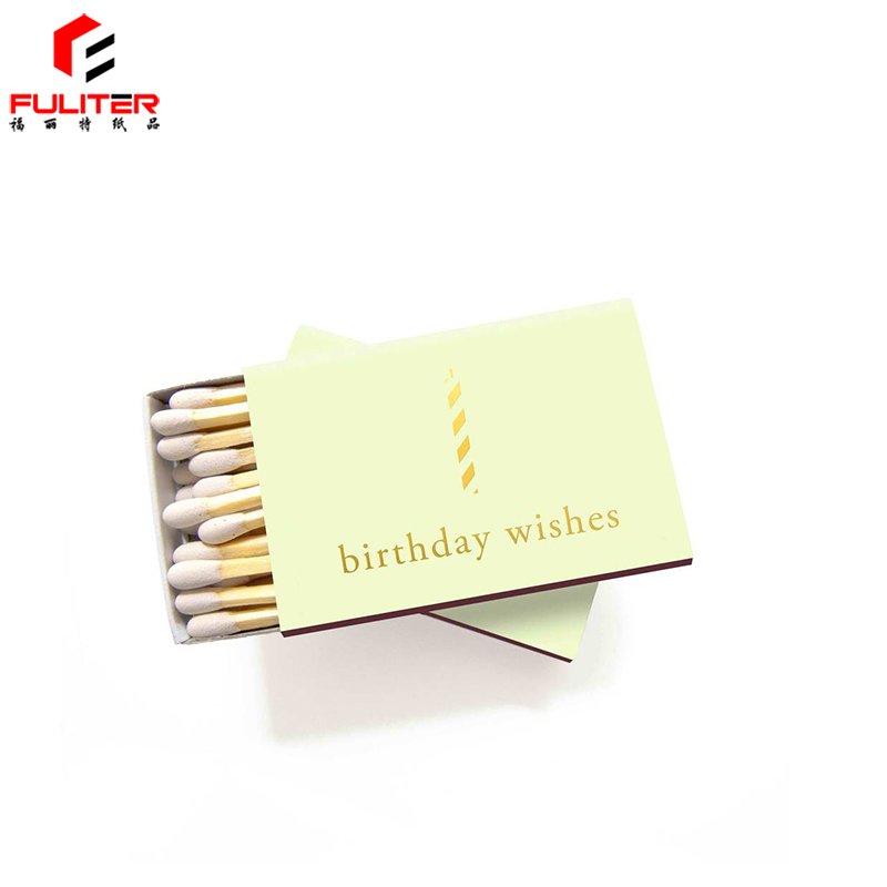 Mini candle Match Stick Box Custom Plain White Match Box with Matches