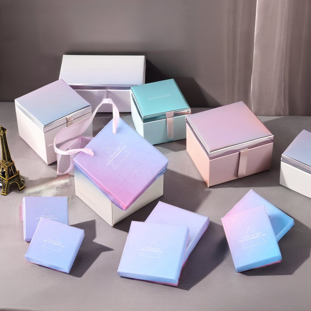 Custom Luxury marble matching exquisite jewelry set packaging box for ring necklace earing bracelet packaging wholesale price