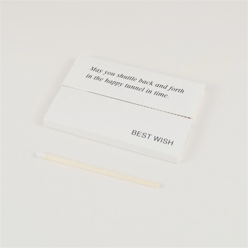 Deluxe White Match Box Black Logo Stick Matches Custom Box Logo Color Hotel Birthday Box Matches