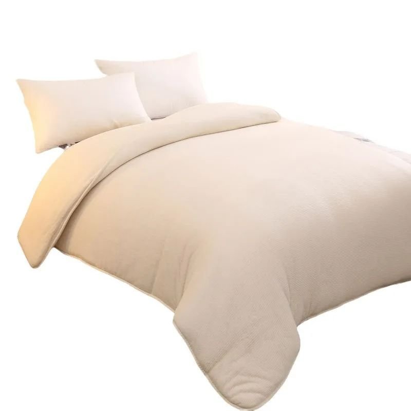 Pure Cotton Quilt Home Linen Bed Sheet Thick Duvet Solid Hotel Bedding Set For Hotel