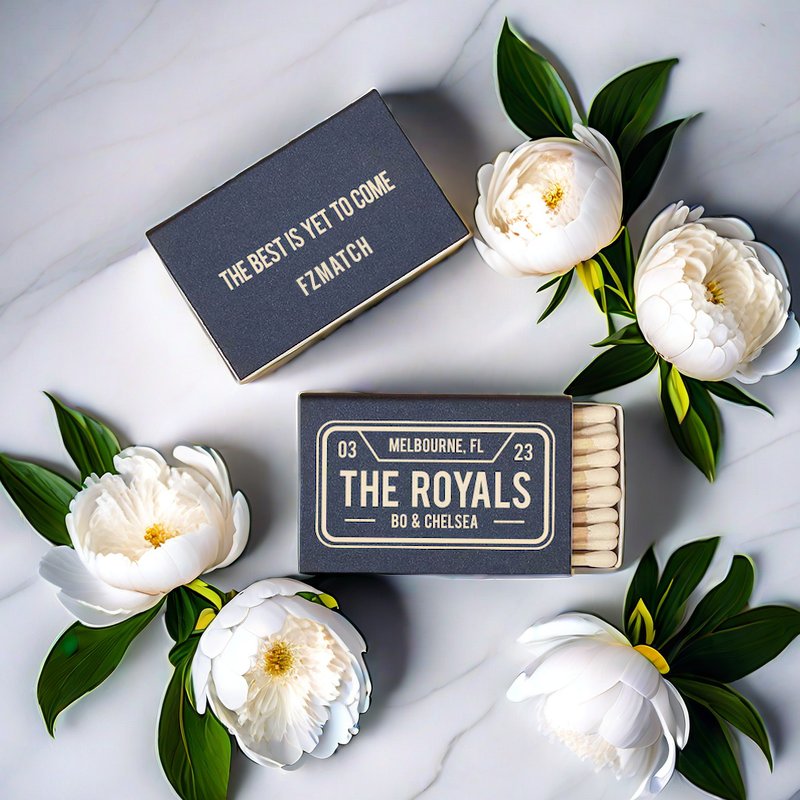 Pink Boxed Matches Custom Gold Logo Boxed Safety Matches Colored Matches
