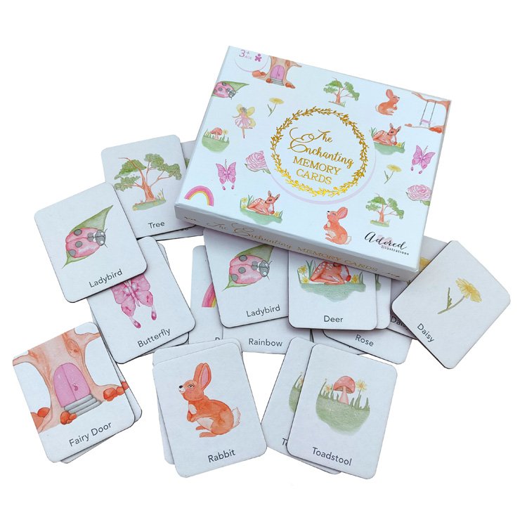 Early Education Custom Game Graphic Memory Matching Cognitive Cards
