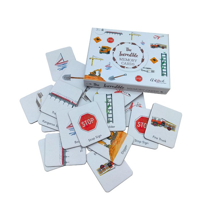 Early Education Custom Game Graphic Memory Matching Cognitive Cards