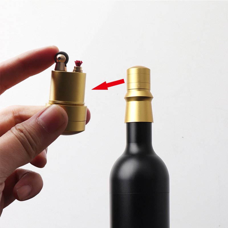 Wholesale creative torch jet lighters butane gas windproof bowling wine Bottle tree Lighter