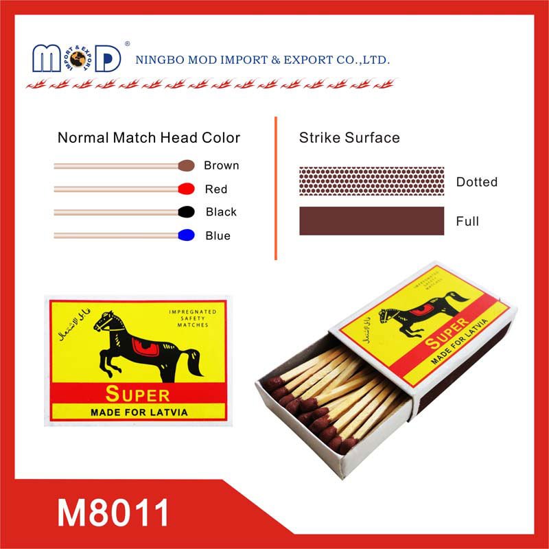 Lion safety wooden match