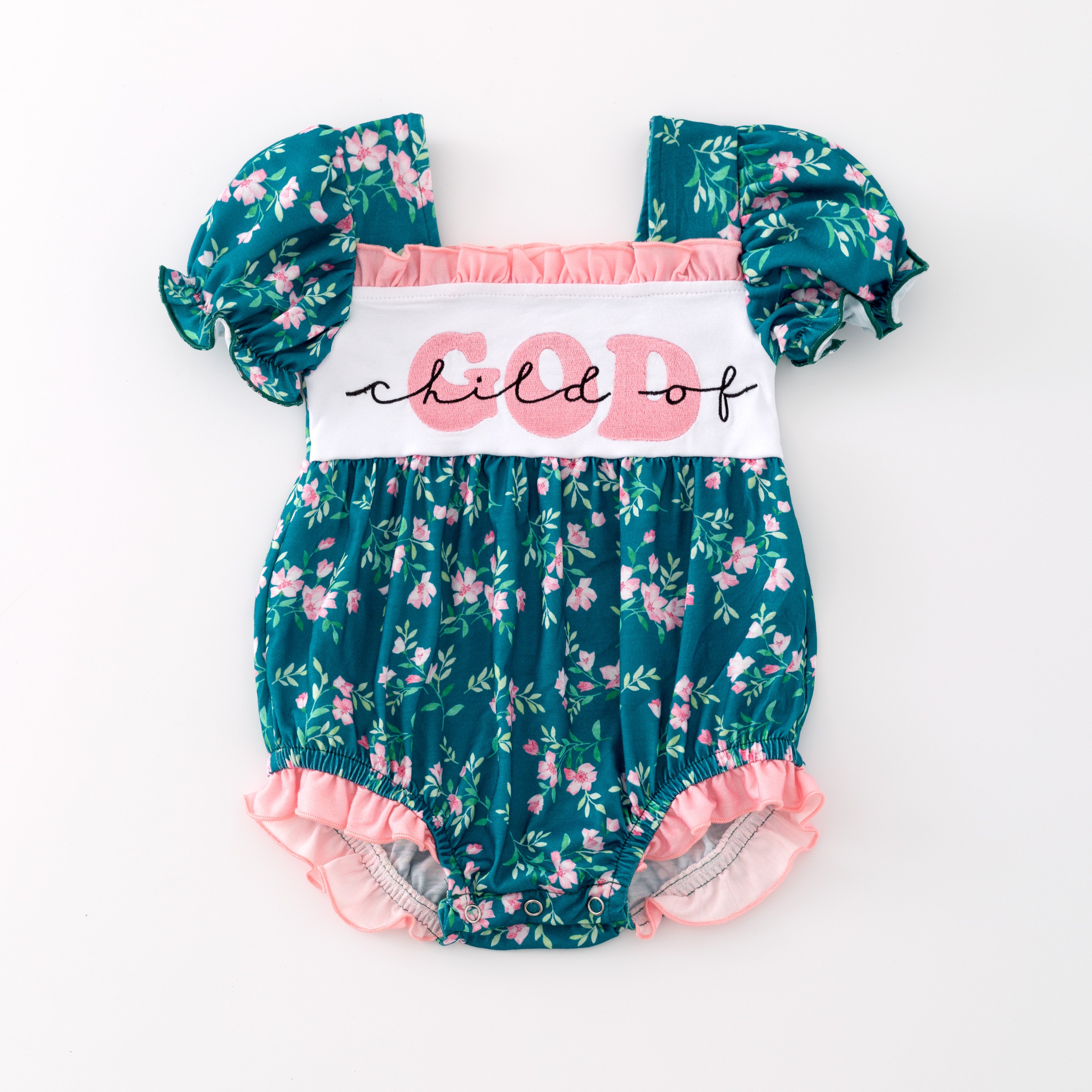Kids Smocked Clothing Infant Baby Toddler Girls Boys Sibling Matching Clothes Summer Fall Floral Print Dress Outfit Romper