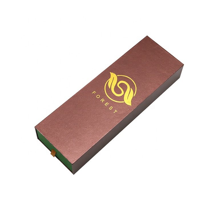 Custom Luxury Kraft Slide Out Match Drawer Cardboard Paper Jewelry Box With Velvet Insert
