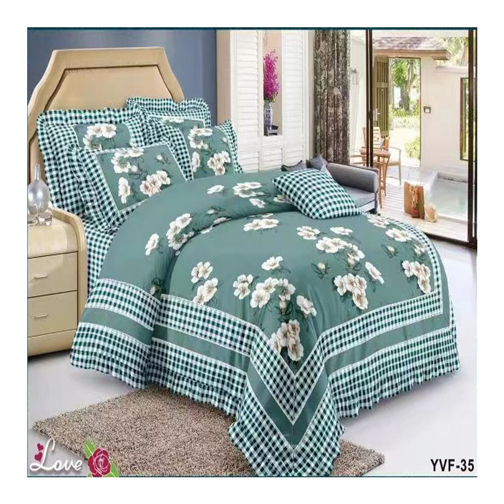 customized cotton 6pcs designer bedding set with matching curtains ready to ship king size bed sheet set for bedroom low MOQ