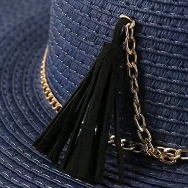New Trend Super Large Wide Brim Sun Hat Color Matching Foldable Straw Hat Sunscreen Anti-UV Beach Hats