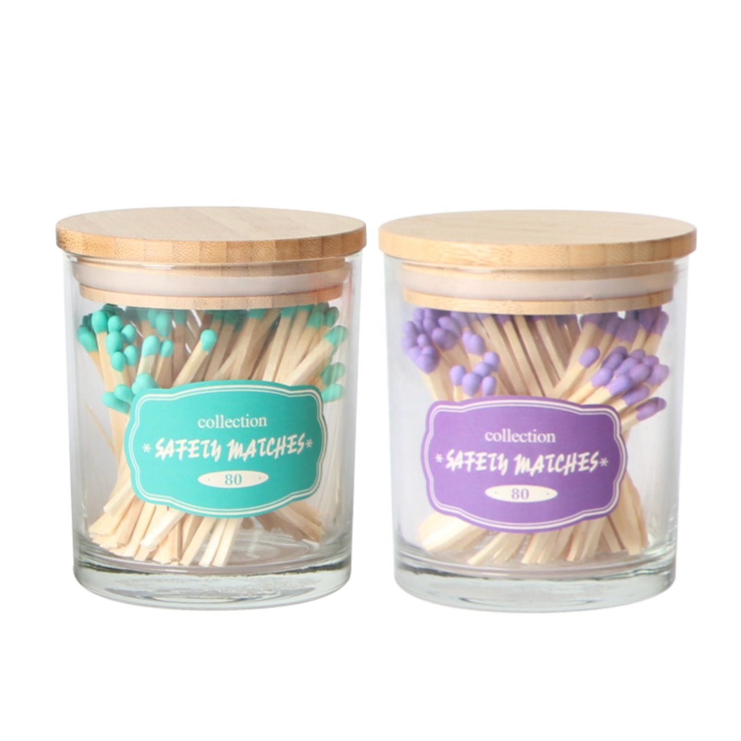 Beautiful matches extra long matches match sticks in glass jar