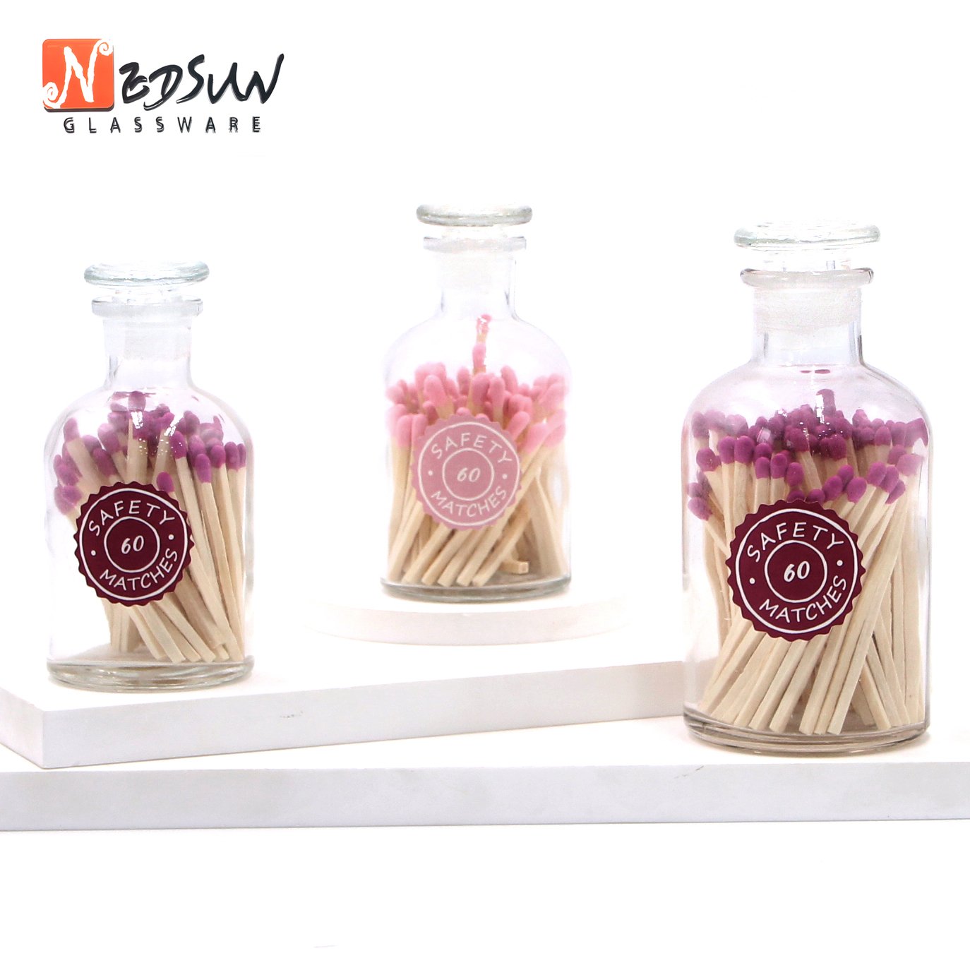 Beautiful matches extra long matches match sticks in glass jar