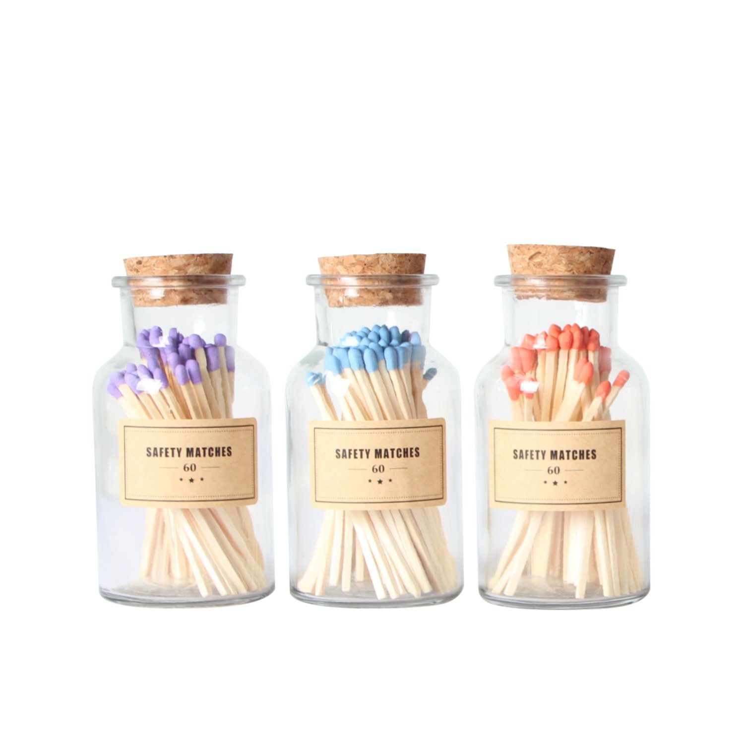 Beautiful matches extra long matches match sticks in glass jar