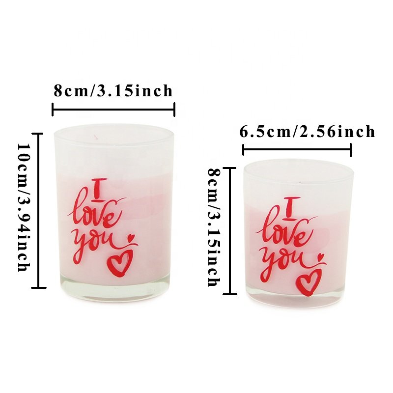 Home Decor Candle Holder Soy Wax Scented Candle Matches in Glass jar Gift Set