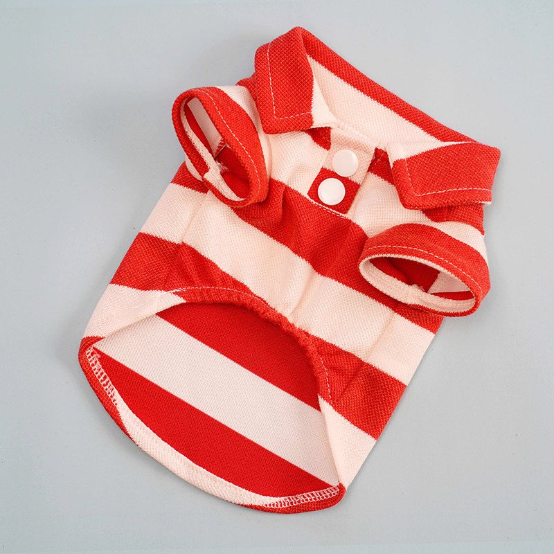 New hot summer pet fashion clothing Two-legged striped polo shirt clothing for dog Small Medium Large Dogs
