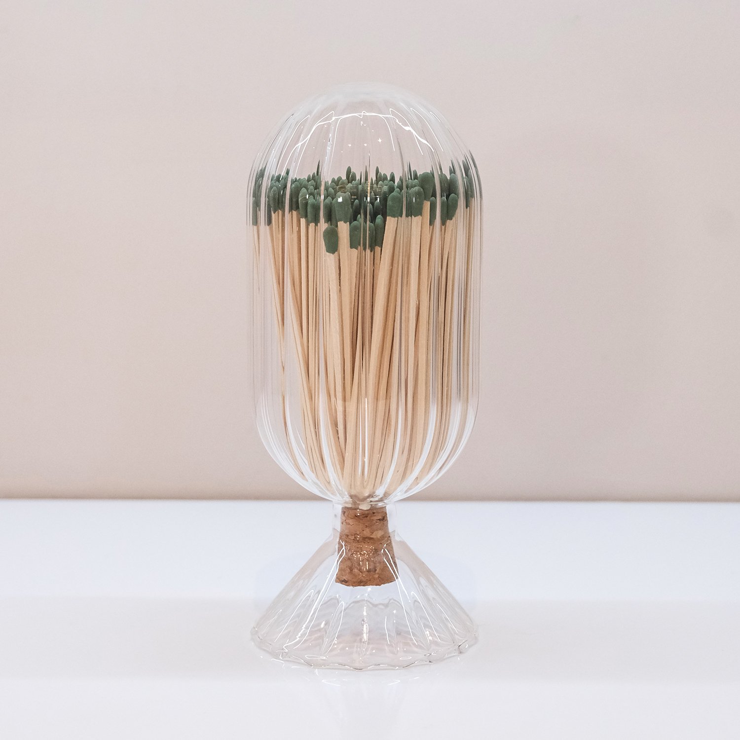 Wholesale Customized Match Decorative Custom Logo Long Wooden Stick Glass Bottle Of matches with logo