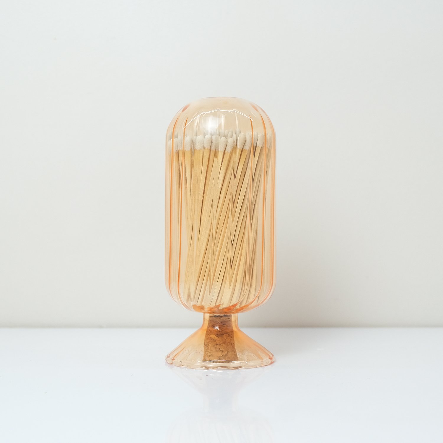 Wholesale Customized Match Decorative Custom Logo Long Wooden Stick Glass Bottle Of matches with logo