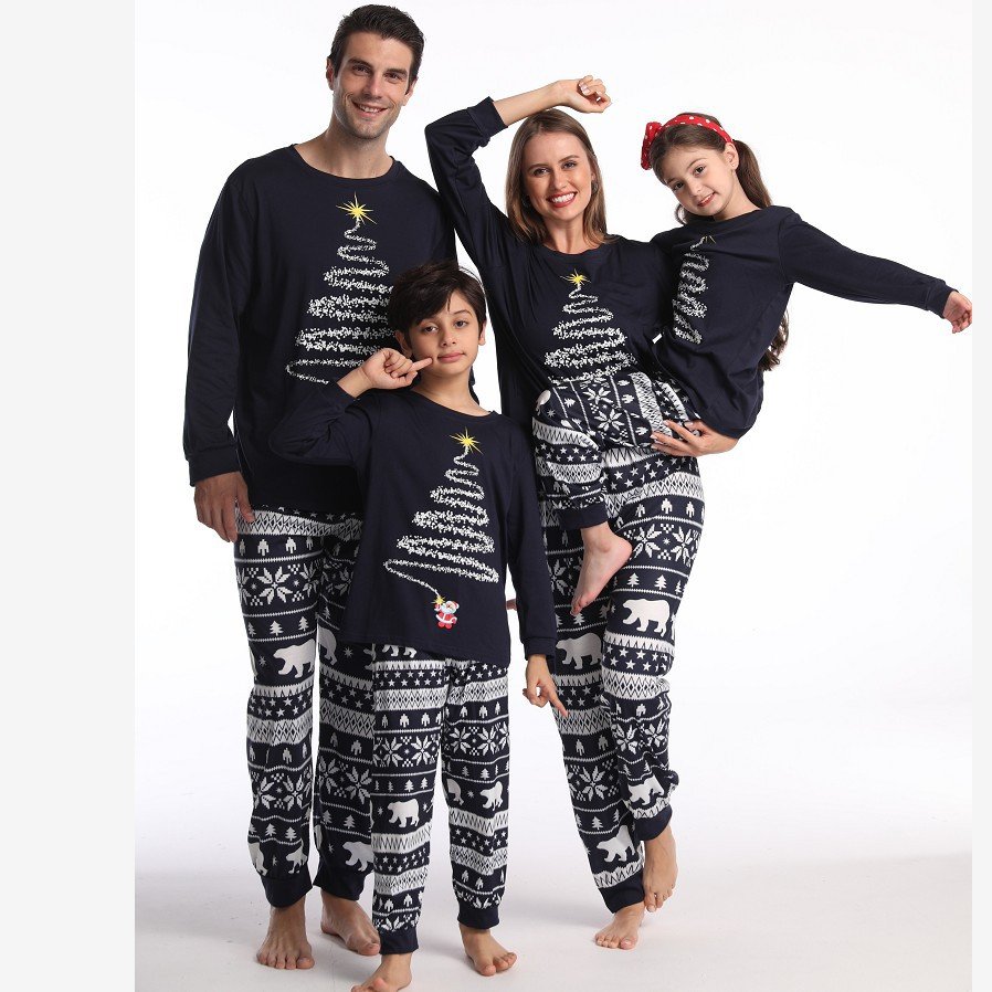 Christmas Family Matching Outfits 2022 Xmas Party Cotton Matching Christmas Pajamas for Family