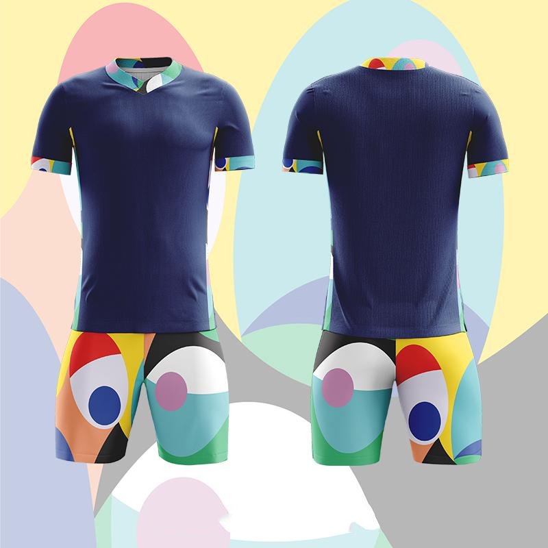 Wholesale Customized Full Body Digital Printed Football Uniform Set of Training Tracksuit for Adults Students Soccer Match Wear