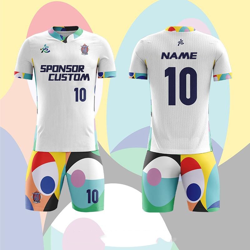 Wholesale Customized Full Body Digital Printed Football Uniform Set of Training Tracksuit for Adults Students Soccer Match Wear