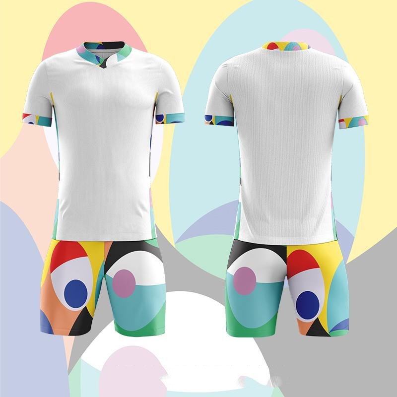 Wholesale Customized Full Body Digital Printed Football Uniform Set of Training Tracksuit for Adults Students Soccer Match Wear