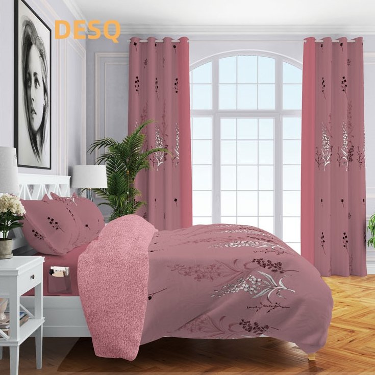 Microfiber 7 Piece Printing Comforter Sets Luxury Bedding Sets With Matching Curtains